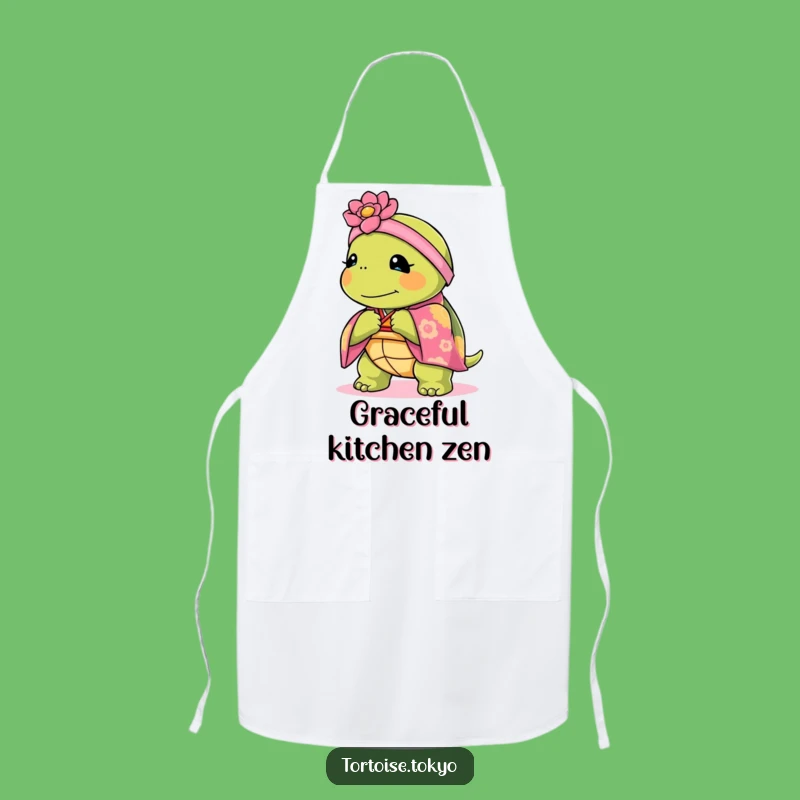 Funny Kawaii Tortoise Kimono Apron: Cook with Grace