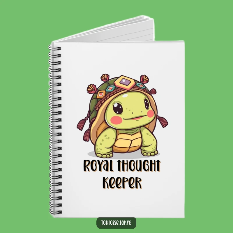 Funny Kawaii Tortoise Headwear Notebook: Record Thoughts with Curious Humor