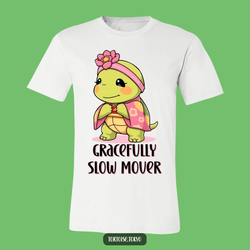 Funny Kawaii Tortoise Kimono T-Shirt: Wear Elegance with Humor